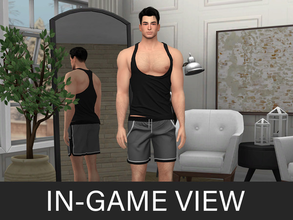 Sims 4 — By Beto - Clay (Top) by Beto_ae0 — Men's sporty outfit, enjoy it