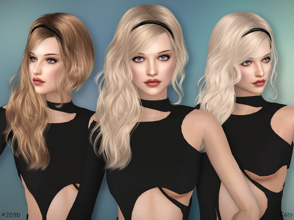 Sims 4 — Lily - Female Hairstyle by Cazy — Hairstyle for female, teen to elder. All LODs, 17+13 colors. Updated to