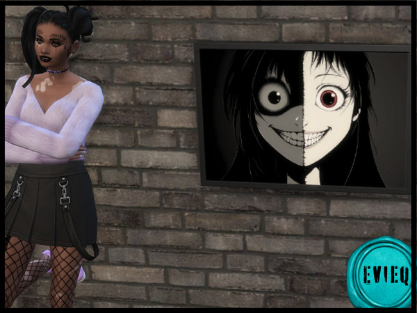 Sims 4 — Wild Faces Painting 2 by btaylor19 — Wild Faces Painting 1 is a recolor of the Ex Libris Book Print from the