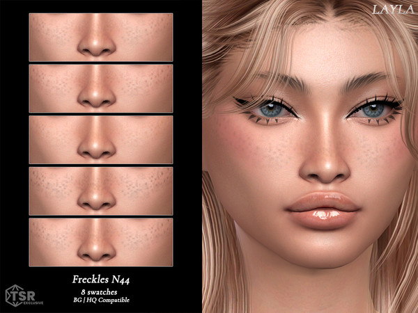 Sims 4 — Freckles N44 by Layla — Previews were made using HQ Mod