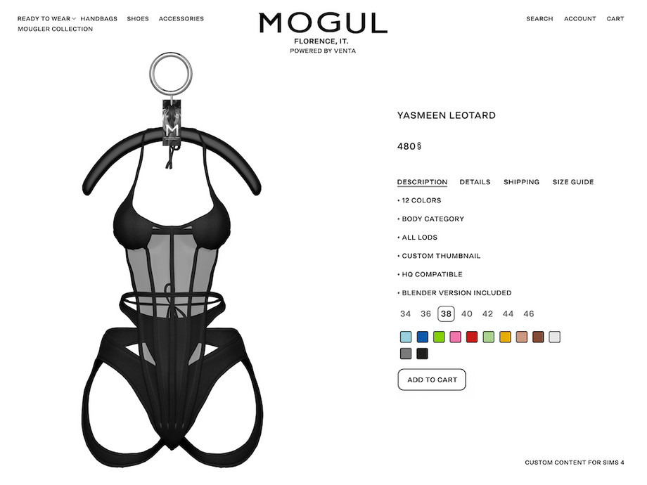 The Sims Resource | MOGUL - Yasmeen Leotard (Patreon Exclusive)