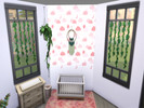 Sims 4 — Clouds Wallpaper by lavilikesims — A set of 3 walls, full spot, full clouds and half spot half colour, all wall