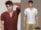 Sims 4 — Casual Shirt Menswear by remaron — Casual shirt for Male Sims, teens to elders in The Sims 4 ReMaron_M_Top029