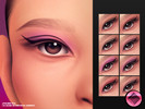 Sims 4 — Soft Blend Wing Eyeliner N441 by cosimetic — A soft blended eyeliner with smooth color transitions and a defined