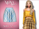 Sims 4 — Pleated mid skirt by Mona — -New mesh-