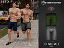 Sims 4 — Chacao (Set) by Beto_ae0 — Men's sportswear outfit with included cap, enjoy!