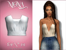 Sims 4 — V-neck tank top by Mona — -New mesh-