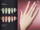 Sims 4 — VELYSEA Kaia Nail by VELYSEA — -Fingernail category -HQ comatble -31 swatches
