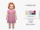 Sims 4 — IF DRESS N03 by David_Mtv2 — For infant only; Actually it has 11 swatches; HQ compatible.