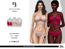 Sims 3 — Satin Lace Detail Bustier by Bill_Sims — This top features a satin material with lace detailing! - Female,