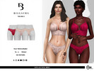 Sims 3 — Satin Lace Detail Briefs by Bill_Sims — This pair of briefs features a satin material with lace detailing! -