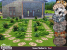 Sims 4 — Stone Walks by evi — Stone decorations for outdoors. Yards,gardens,beach.
