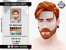 Sims 4 — Facial Hair Style N272 by David_Mtv2 — All maxis color (24 colors).