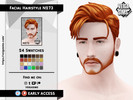 Sims 4 — Facial Hair Style N273 by David_Mtv2 — All maxis color (24 colors).
