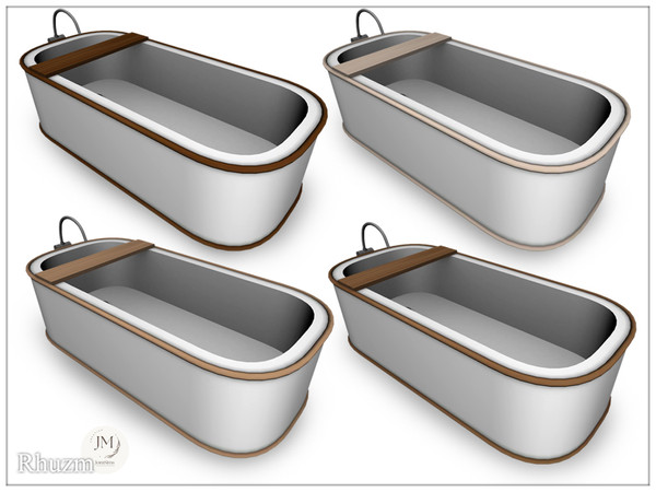 Sims 4 — jomsims Rhuzm bathtub by jomsims — A luxurious bathroom with a modern and refined design inspired by the finest