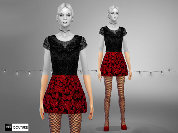 Sims 4 — GH Pleated Skirt by MissFortune — This skirt is part of my christmas collection Glamour Holydays. Please check