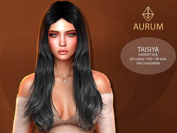 Sims 4 — Taisiya - Long Layered Hairstyle by Aurum — New mesh