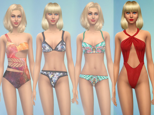 Sims 4 — ShakeProductions S4-05-2 by ShakeProductions — Colorful swimwear.3 colors.Standalone