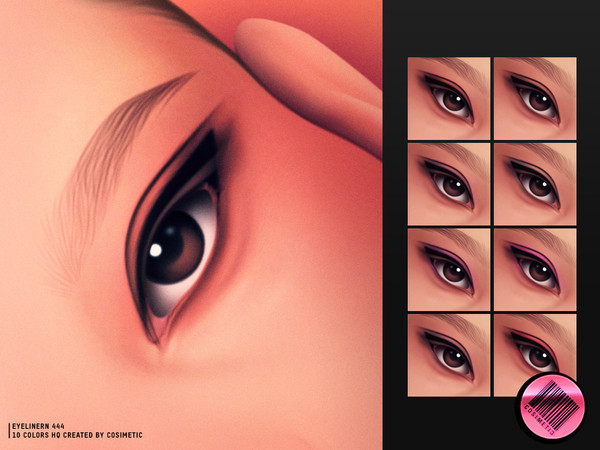 Sims 4 — Basic Eyeliner N444 by cosimetic — - Female