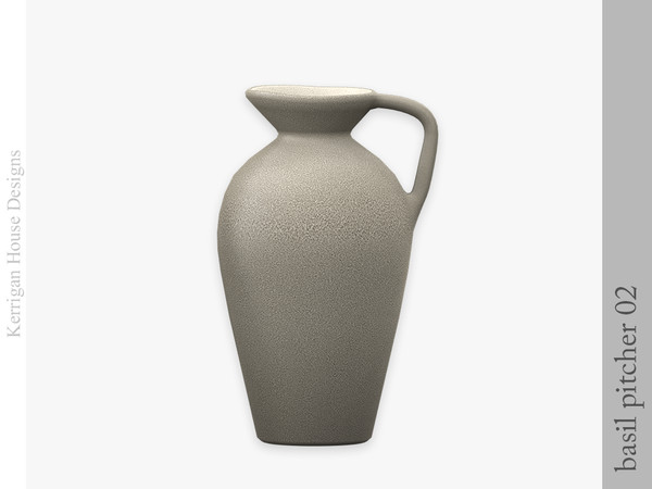 Sims 4 — Basil Pitcher 02 by kerriganhouse — An add-on kitchen clutter set.