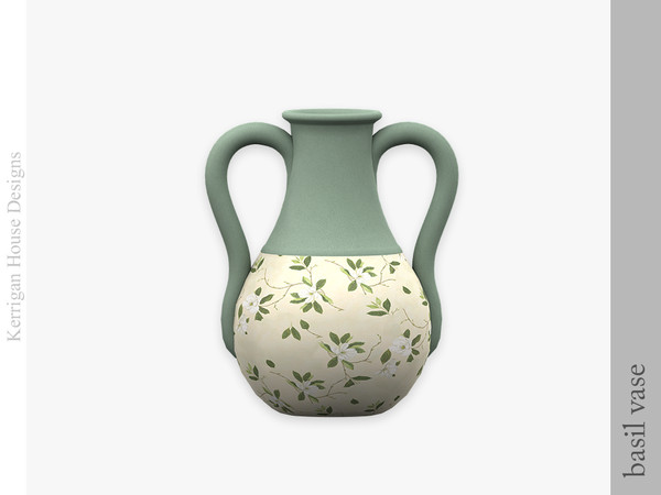 Sims 4 — Basil Vase by kerriganhouse — An add-on kitchen clutter set.