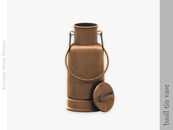 Sims 4 — Basil Tin Vase by kerriganhouse — A set of vintage clutter.
