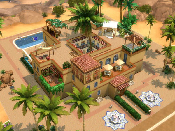 Sims 4 — Moroccan house by anadiaz — Step into a warm Moroccan family home designed with culture and tradition in mind.