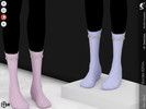 Sims 4 — Socks KP04- Female by KaTPurpura — Cotton socks for girls with floral details