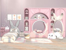 Sims 4 — Kids Bunny Bedroom Part 2 by Comiko — Part 2 - Kids Bunny Bedroom Set is base game compatible and consist of 7