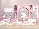 Sims 4 — Kids Bunny Bedroom Part 5 by Comiko — Part 5 - Kids Bunny Bedroom Set is base game compatible and consist of 7
