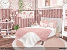 Sims 4 — Soft Mirage by Nessca — Soft Mirage is a bedroom that combines romantic aesthetics with a functional design,
