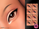 Sims 4 — MM Razor Flick Eyeliner N445 by cosimetic — A sharp and clean winged eyeliner with a minimal yet striking