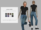 Sims 4 — Lara Shirt by Charlotte_Morris — 8 swatches