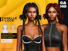 Sims 4 — CAMO - Canelle F-Locs by VentaStudio — 40 Colors