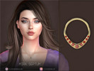 Sims 4 — Mira Septum by PlayersWonderland — Oval shaped septum ring with gemstones. - 15 Swatches