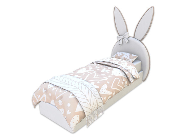 Sims 4 — Comiko Bunny Bedroom Bed | Kids Bedroom by Comiko — Part 3 - Kids Bunny Bedroom Set is base game compatible and