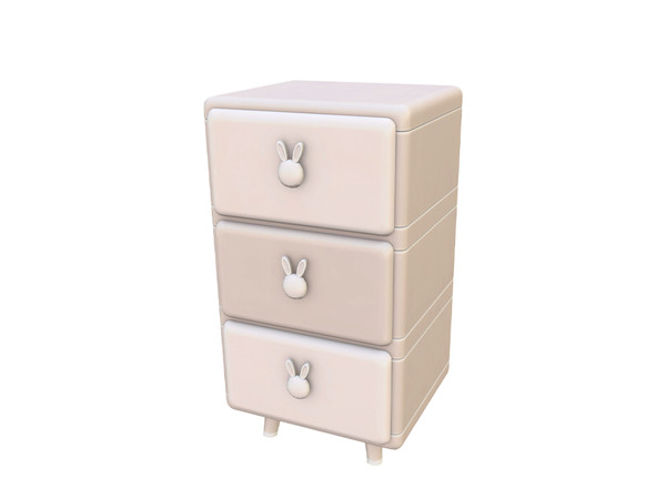 Sims 4 — Comiko Bunny Bedroom Dresser v1 | Kids Bedroom by Comiko — Part 3 - Kids Bunny Bedroom Set is base game
