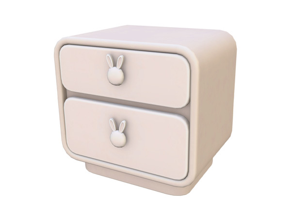 Sims 4 — Comiko Bunny Bedroom Side Table | Kids Bedroom by Comiko — Part 3 - Kids Bunny Bedroom Set is base game