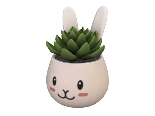 Sims 4 — Comiko Bunny Bedroom Plant | Kids Bedroom by Comiko — Part 5 - Kids Bunny Bedroom Set is base game compatible
