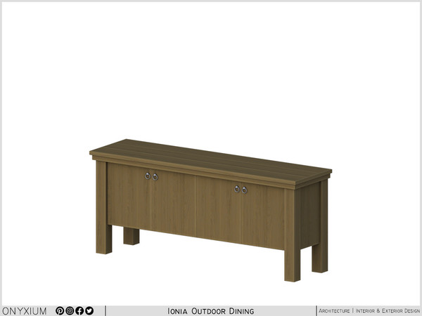 Sims 4 — Ionia Console Table by Onyxium — Onyxium@TSR Design Workshop Outdoor & Garden Collection - Belong To The