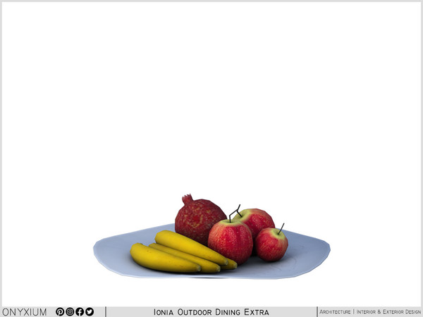 Sims 4 — Ionia Fruit Platter by Onyxium — Onyxium@TSR Design Workshop Outdoor & Garden Collection - Belong To The