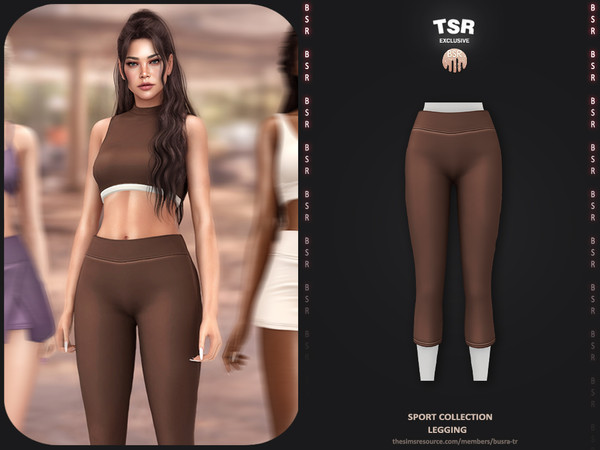 Sims 4 — Sport Collection - 2 Legging BD1663 by busra-tr — - Set Inclued : Top x4 - Short - Legging - Skort - Short -