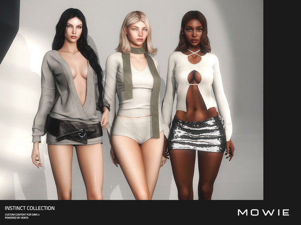 Sims 4 — MOWIE - Instinct Collection by VentaStudio — Alane Dress