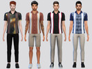 Sims 4 — Retro Bowler Shirt by McLayneSims — TSR EXCLUSIVE
