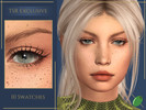 Sims 4 — Tamara 3D Lashes by Pitted0live — Natural looking, short, wispy 3D eyelashes