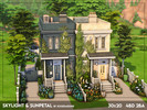 Sims 4 — Skylight & Sunpetal (NO CC) by xogerardine — It all started with the front door swatch and then blue and