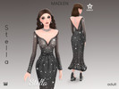 Sims 4 — Stella Dress by Madlen — Every inch is adorned with shimmering sequins and crystals, creating an enchanting