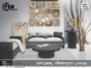 Sims 4 — Natural Harmony Living by Simenapule — Create a calm and modern living space with the Natural Harmony set. This