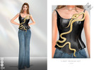 Sims 4 — A WAIST-REVEALING VEST by ZNsims — tighten the waist, corset, snake, vest, retro