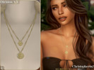 Sims 4 — Division Necklace V3 - Long Layered Satellite Chain Necklaces by christopher0672 — This is a stunning set of